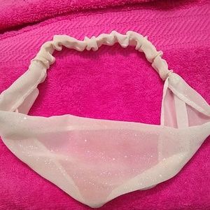 Sparkly white headband